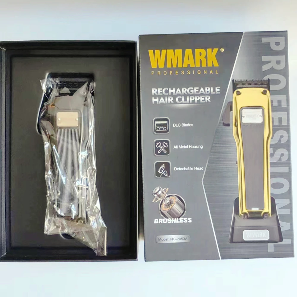 

WMARK NewHair Cutting Machine NG-2053A Professional Hair Clipper Men's Oil Head Gradient Electric Clippers with Charging Base