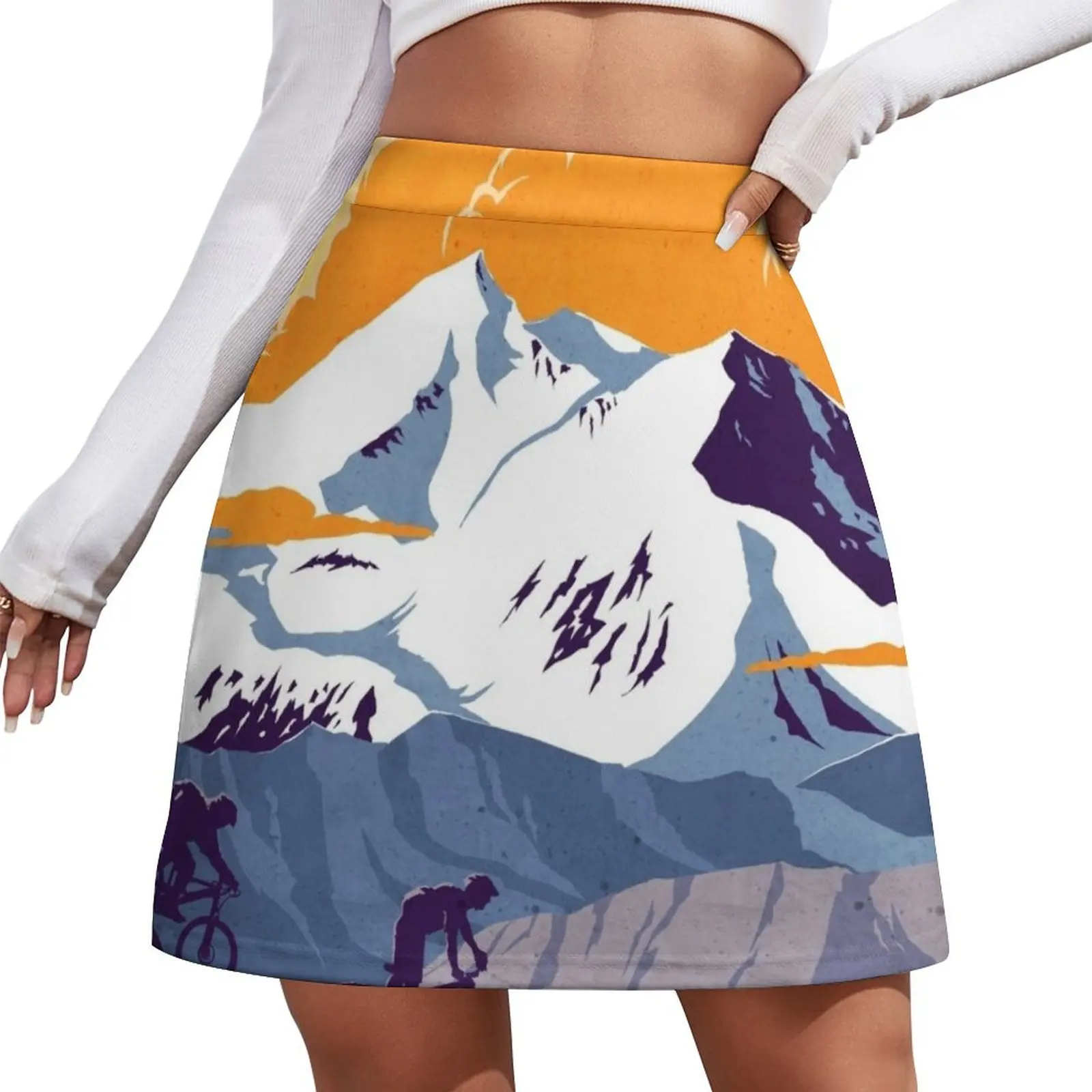 

Live to Ride, Ride to Live retro cycling poster Mini Skirt 90s aesthetic womans clothing Mini Skirt