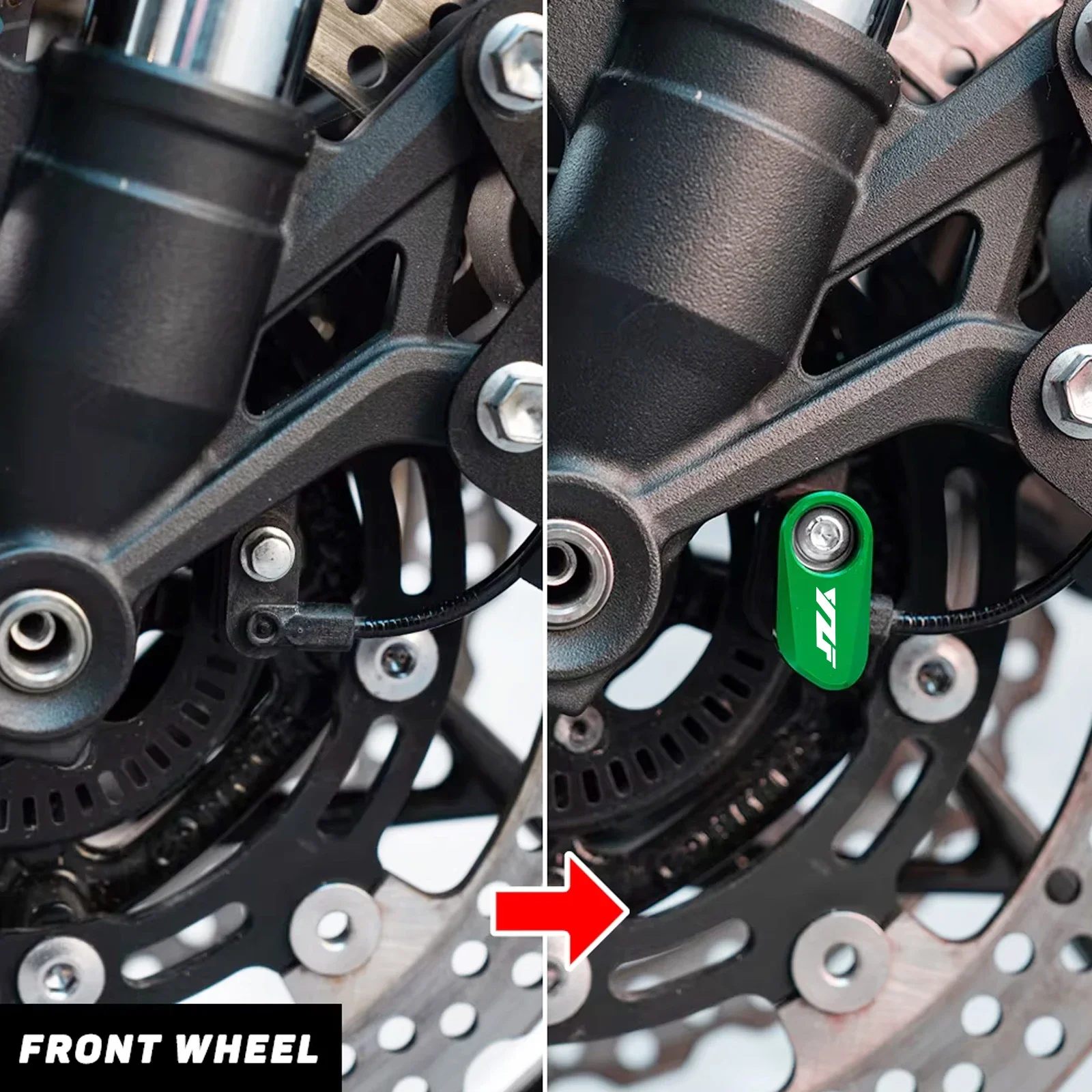 For YAMAHA R3 R6 R7 R9 YZFR3 YZFR6 YZFR7 YZF R1 R6 R7 Motorcycle Accessories Front Rear Wheel ABS Sensor Protection Guard Cover