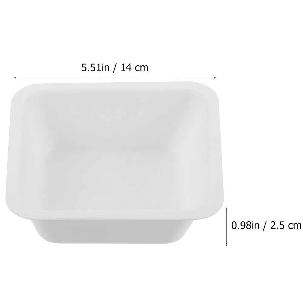 10pcs Boats Plastic Weighing Plate Smooth Surface Accurate Pour-Outs Chemical Static Resistant Lab Weighing Dish Tray