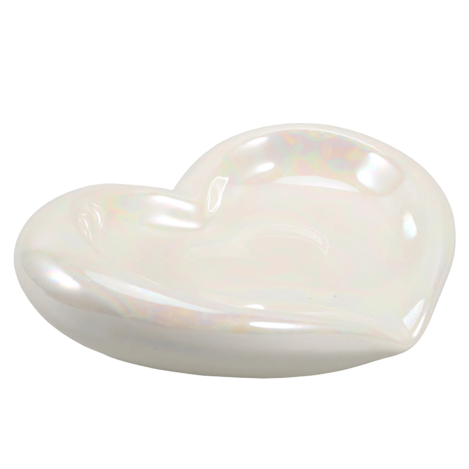 

Creative Heart Ceramic Soap Dish Dry Storage Holder for Bathroom Sink Kitchen Counter Jewelry Plate Elegant Soap Tray