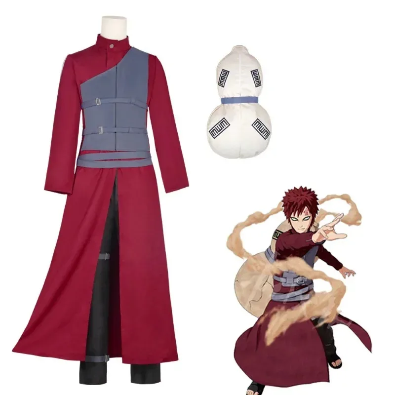 

Anime Gaara Cosplay Costume Kazekage Sabaku No Gaara Clothing Halloween Party Cosplay Costumes Messenger Bag Casual Bags
