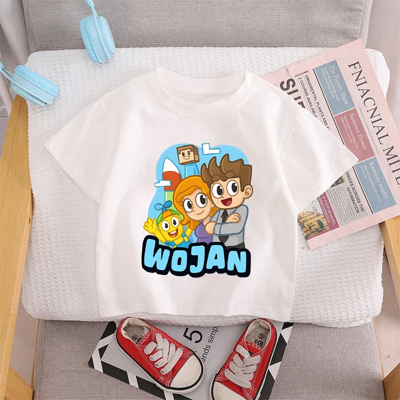 Wojan Teams T-shirt Short Sleeve Summer Boys Girls Clothes Fashion Printed Casual Shirts Birthday Gifts Kawaii Outfit Sportwear