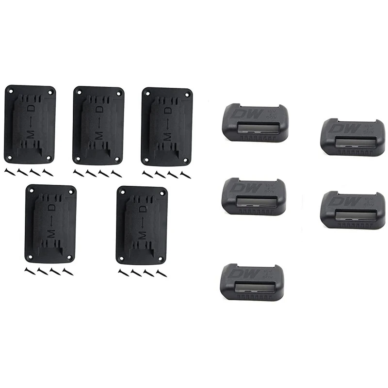 For Dewalt DCB 18V/20V M18 18V Power Tool Holders&Battery Mounts Battery Holder Wall Mount Display Hanger