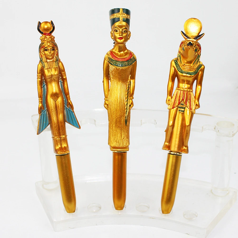 10pcs Ballpoint Pens Egyptian Pharaoh Writing Pens Office School Stationery Supplies Classroom Prizes Random Style