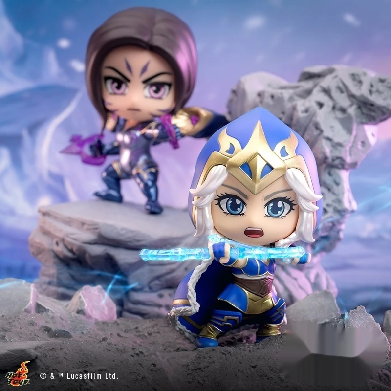 Hot Toys League Of Legends Ashi Kasha Ice Shooter Void Girl Cos Baby Mini Collection Doll Handmade Desktop Car Ornament