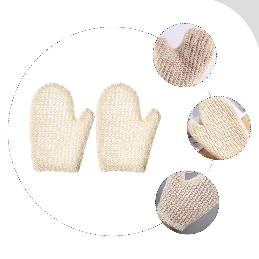 

2pcs Bathing Gloves Exfoliating Shower Mitts Rich Foaming Scrub Portable Body Cleaning Glove Massage Bath Supplies