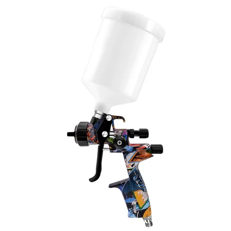 

AWAH Spray Paint Clear Atomization Tool Pneumatic Spray Gun 1.3Mm Stainless Steel Nozzle 600Ml Pot Car Furniture