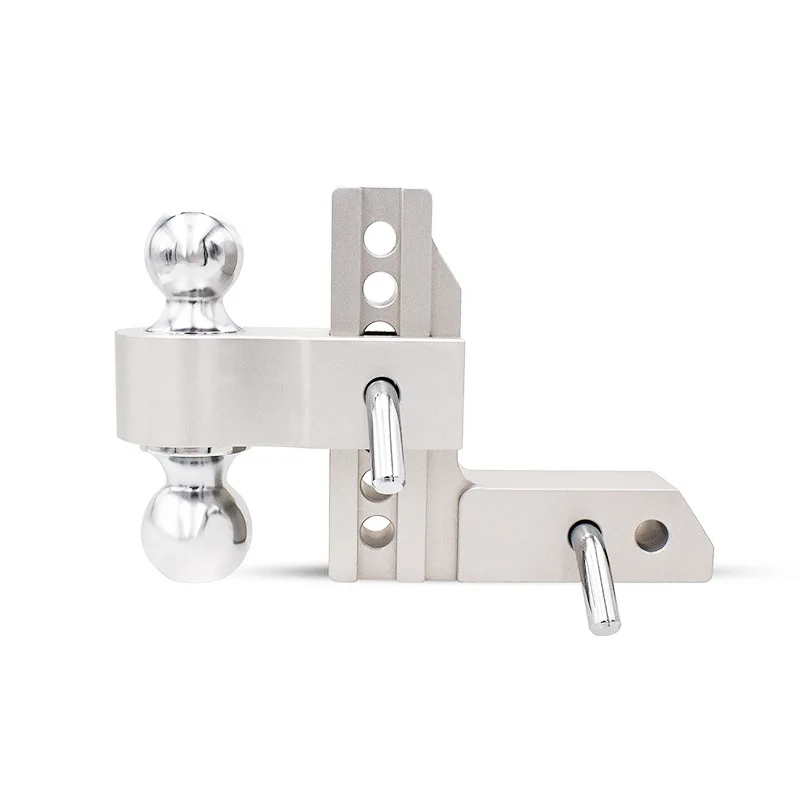 Adjustable Trailer Arm Modified Aluminum Alloy Lightweight Vehicle Hook Traction Double Ball Car Trailer Hook Automobiles Parts