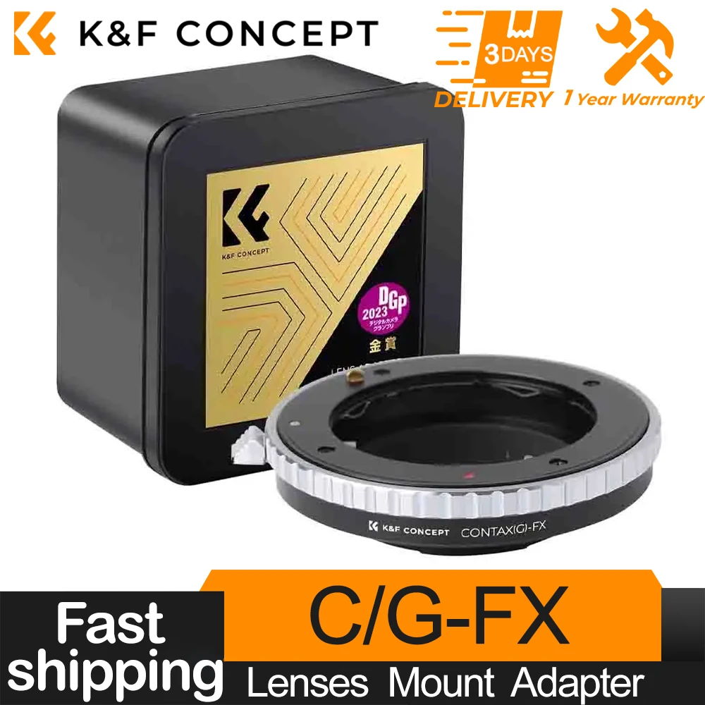 

K&F Concept Mount Adapter for Contax G lenses to Fujifilm X Series Camera for Fuji X-A1 X-A2 X-A3 X-E1 X-E2 X-E3 X-M1 X-Pro1