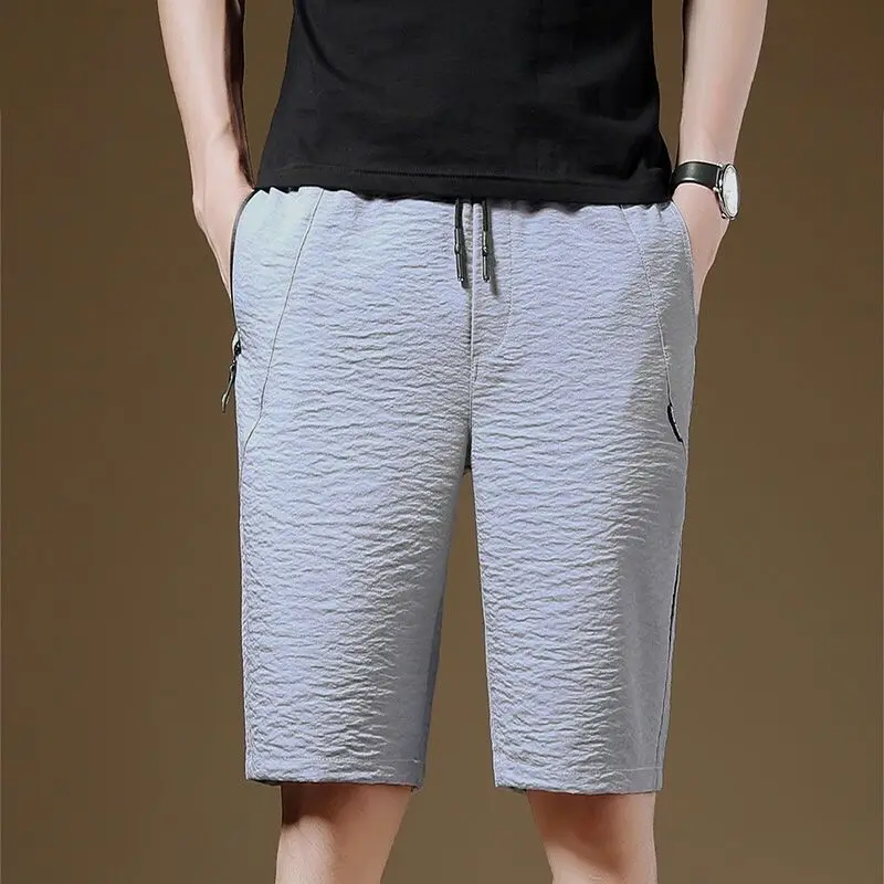 New Men's Sports Casual Trendy Cropped Pants Men's Loose Breathable Summer Pirate Shorts