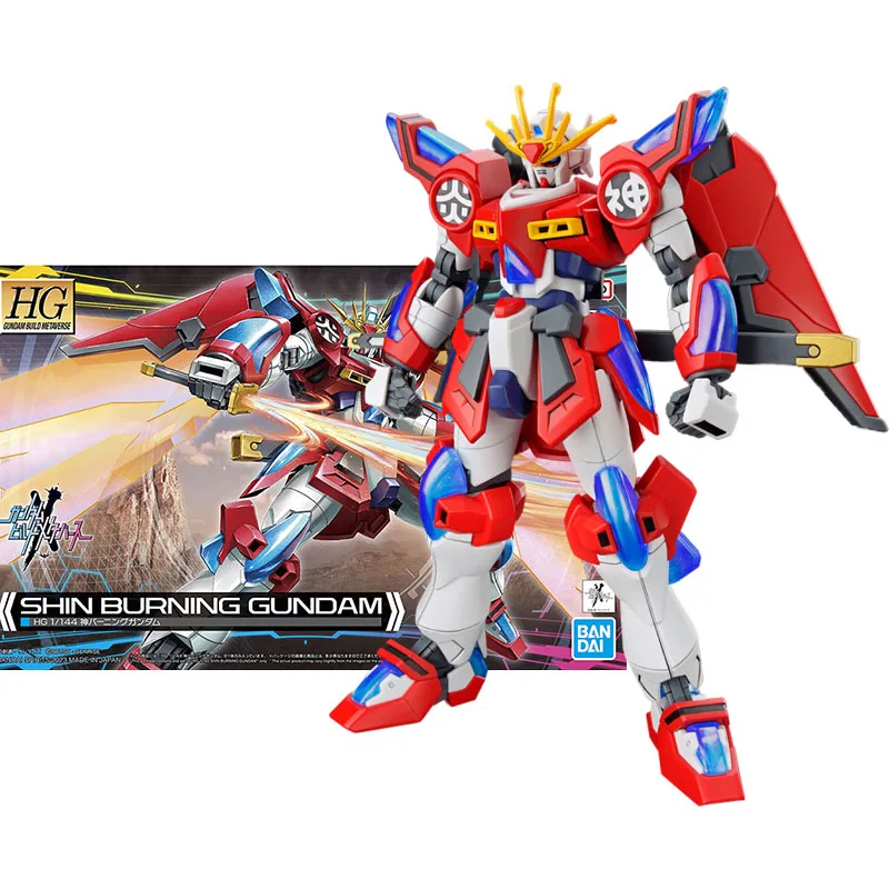 

Bandai Genuine Figure Gundam Model Kit Anime Figures HGBM 1/144 Shin Burning Gundam Collection Gunpla Action Figure Boys Toys