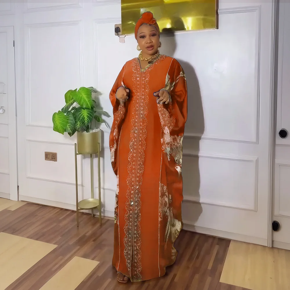 Abayas For Women Dubai Luxury 2025 African Muslim Fashion Dress Caftan Marocain Evening Party Dresses Boubou Robe Djellaba Femme