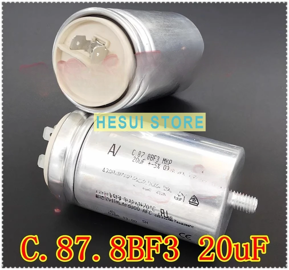 AV C.87.8BF3 MKP 20uF Fan Motor Run Start Capacitor