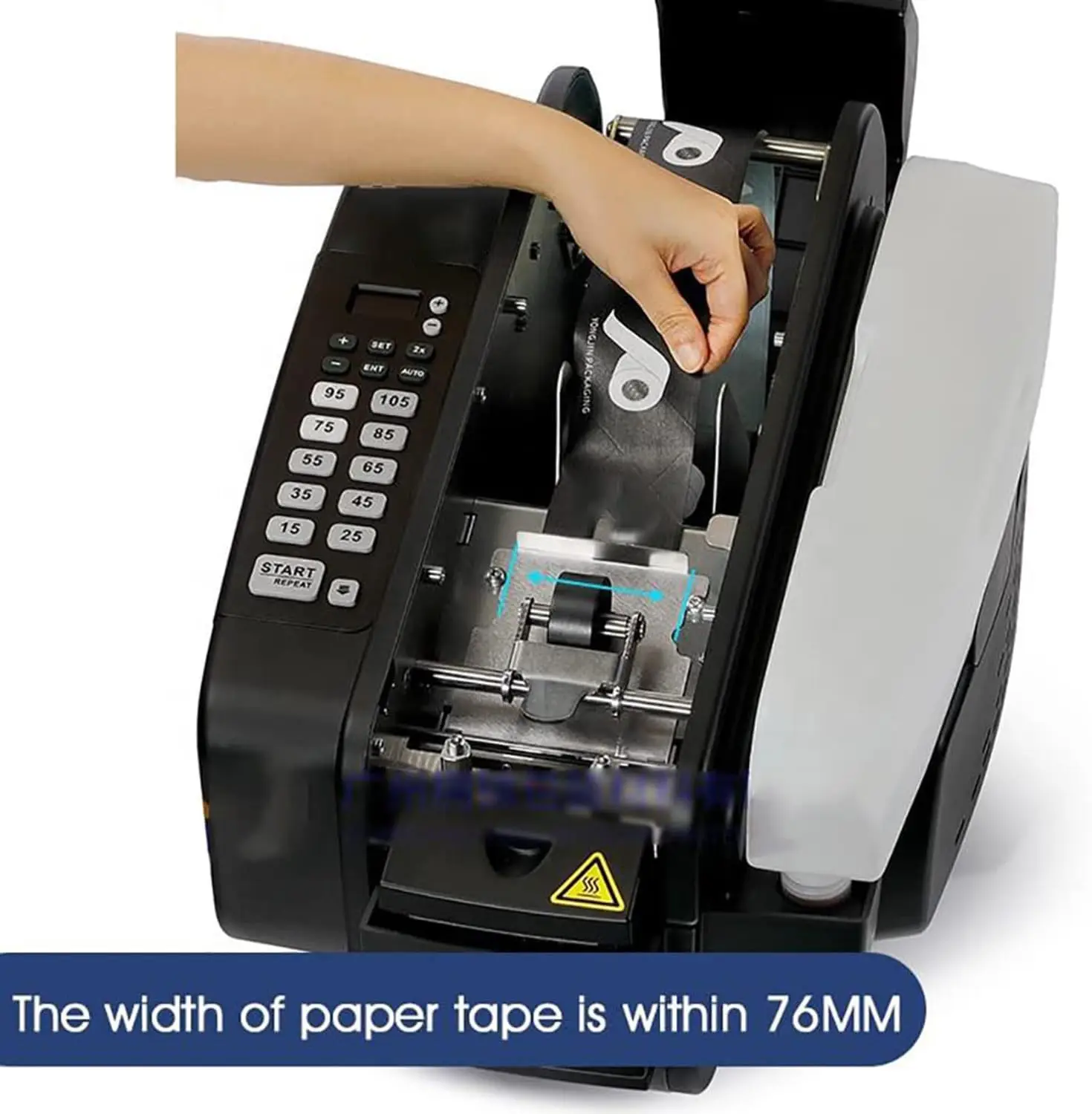 

Wholesale Cut 75mm Width One-Touch Moistening Water Activated Electronic Kraft Tape Dispenser