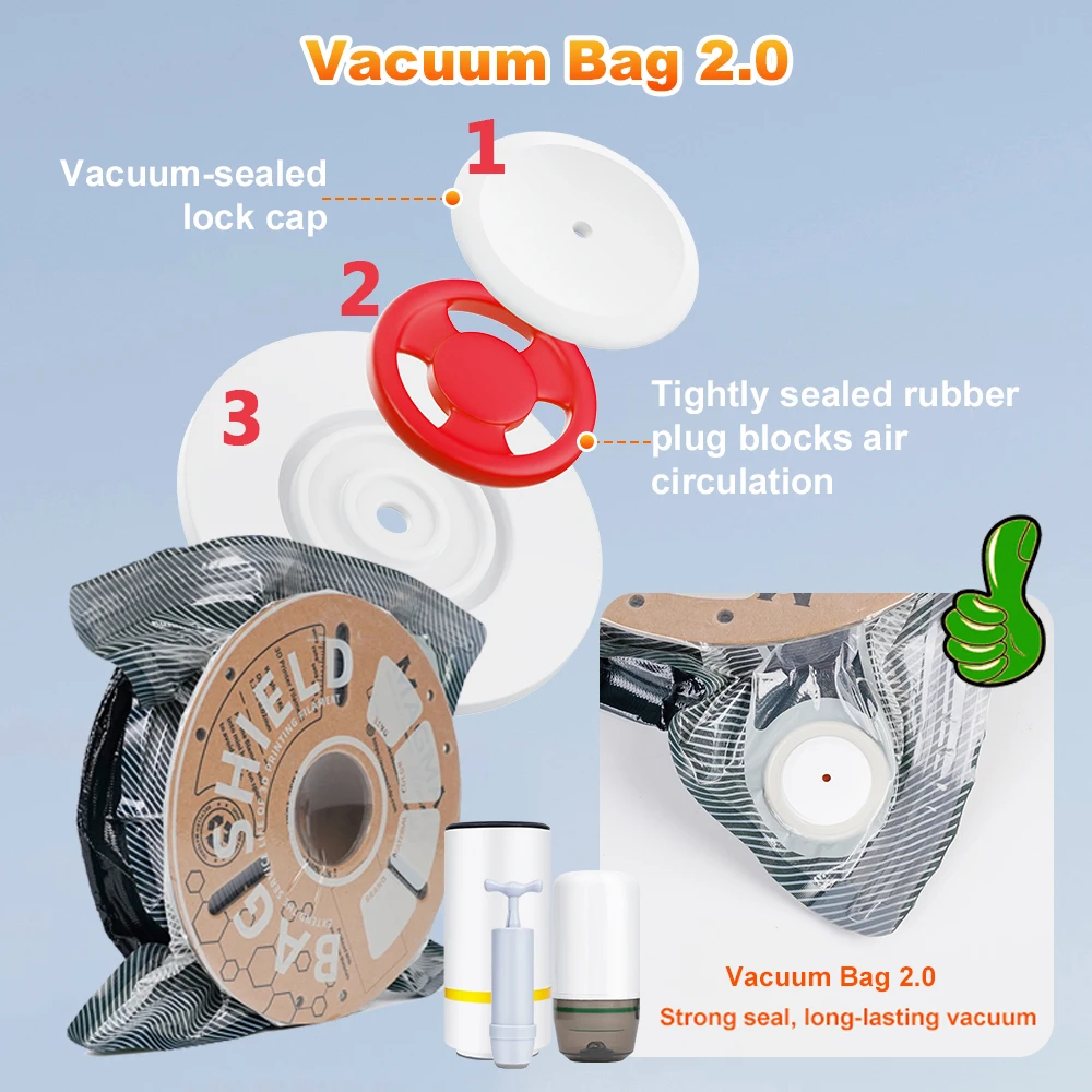 yZ[z2.0 AbvO[hꂽtBgۊǗp^obO PLAAABSAPETG p̋C̍͂ȃV[ tBgԂɕۂ 3D v^[i