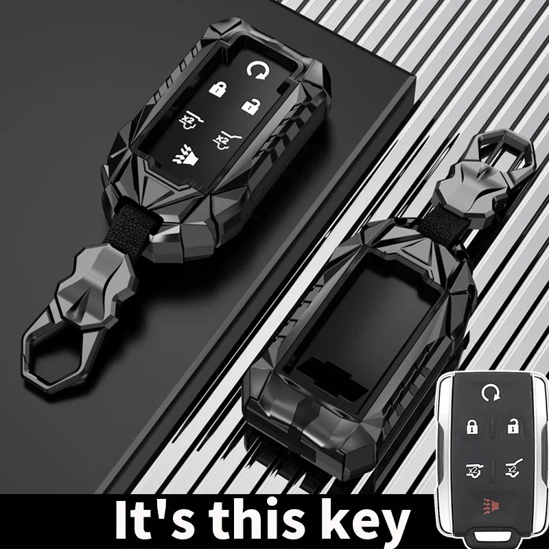 

Чехол для ключей Chevrolet Silverado 1500 3500 2500 Colorado GMC Sierra Canyon Tahoe 2014-2016 2017 2018, держатель для ключей