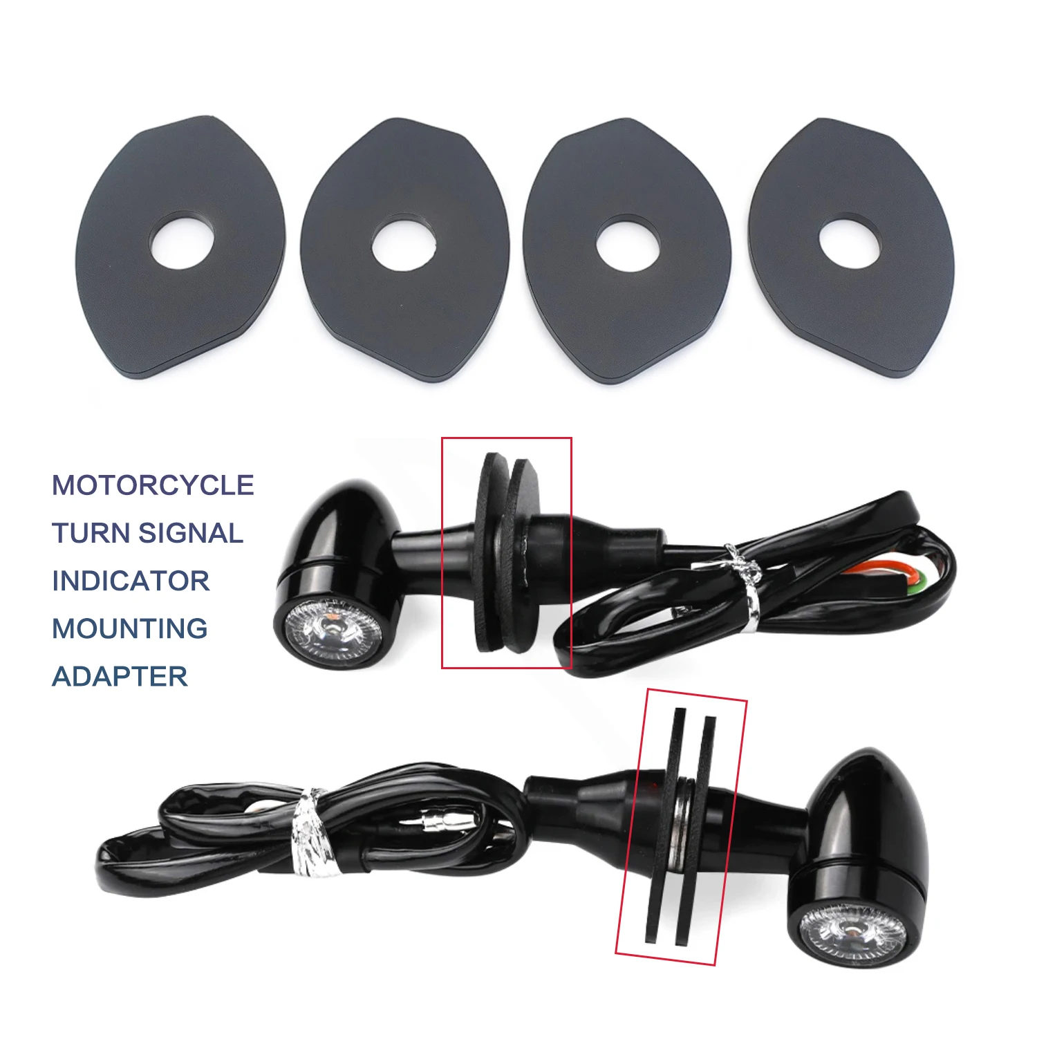 Turn Signal Indicator Adapter Spacer For DUCATI Monster 659 796 797 Panigale 959 899 1100 Supersport 937 950 939/S Desert X - view 2