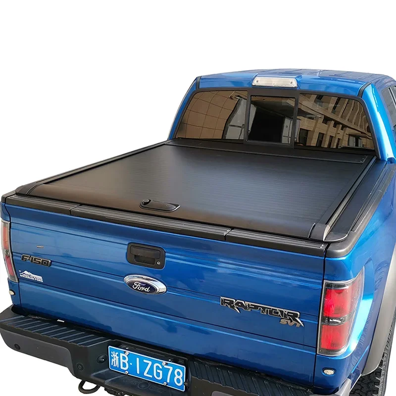 Liyuan Roller Lid Shutter Manual Pickup Truck Top Retractable Roll Up Tonneau Cover for musso aluminum alloy  lid  Accessories