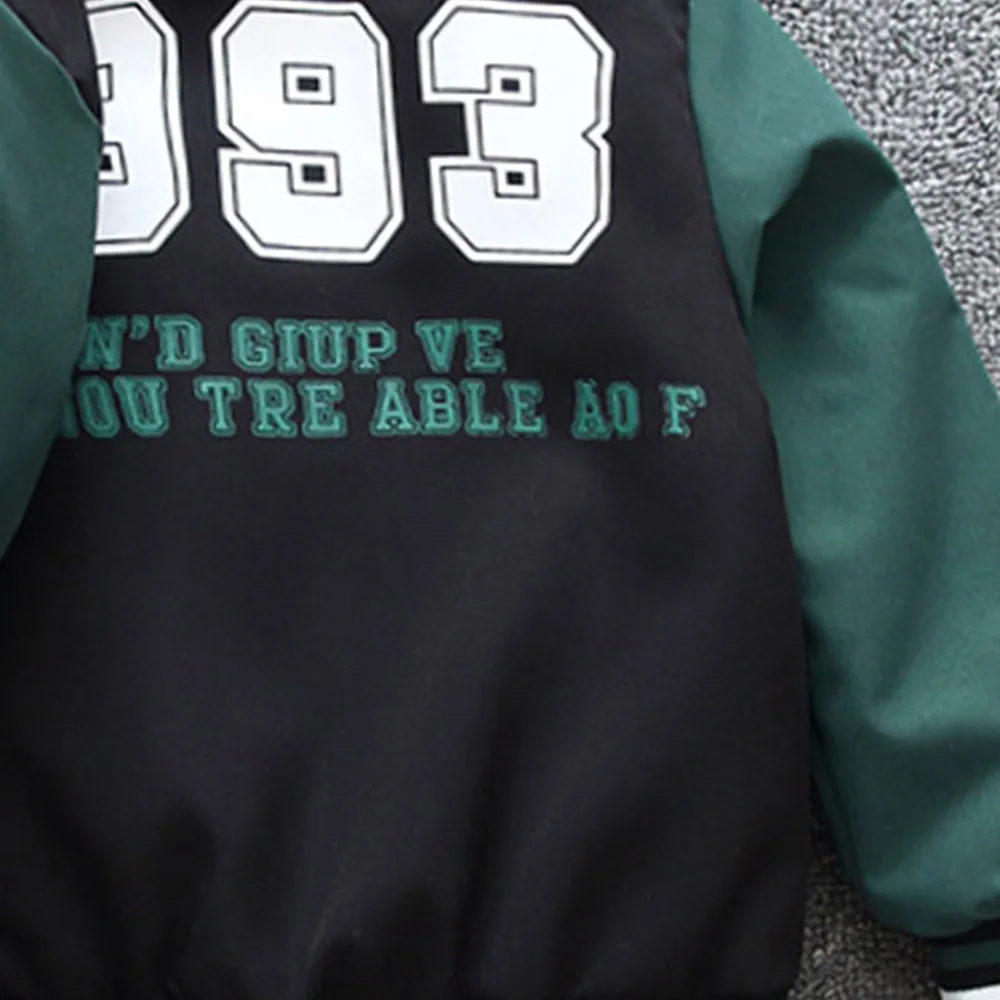 2-12Year Spring Autumn Baby Boys Jacket Letters Pattern Kids baseball uniform Coats For Children Outerwear Teenage Clothing