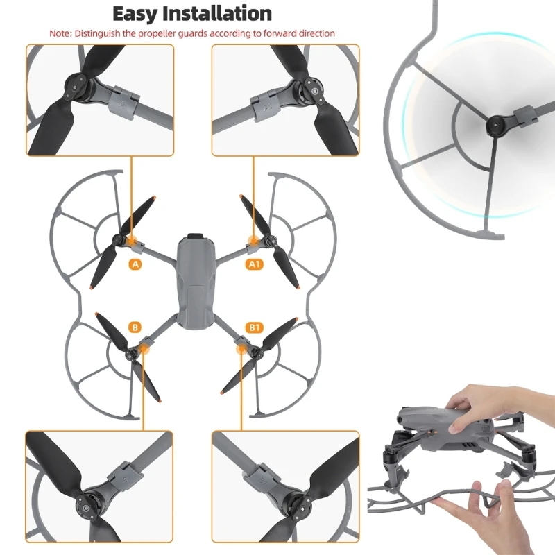 Y1UB Drones Propellers Guard voor AIR 3S/3 Propellers Protector Wing Fan Protective