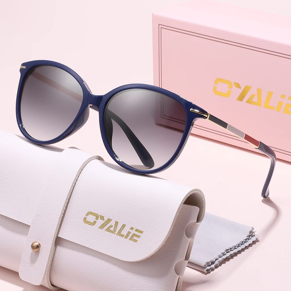 نظارات شمسية كلاسيكية ملونة من Oyalie، نمط أزياء ملون متباين عصري، شخصية يجب اقتناؤها للخروج #4