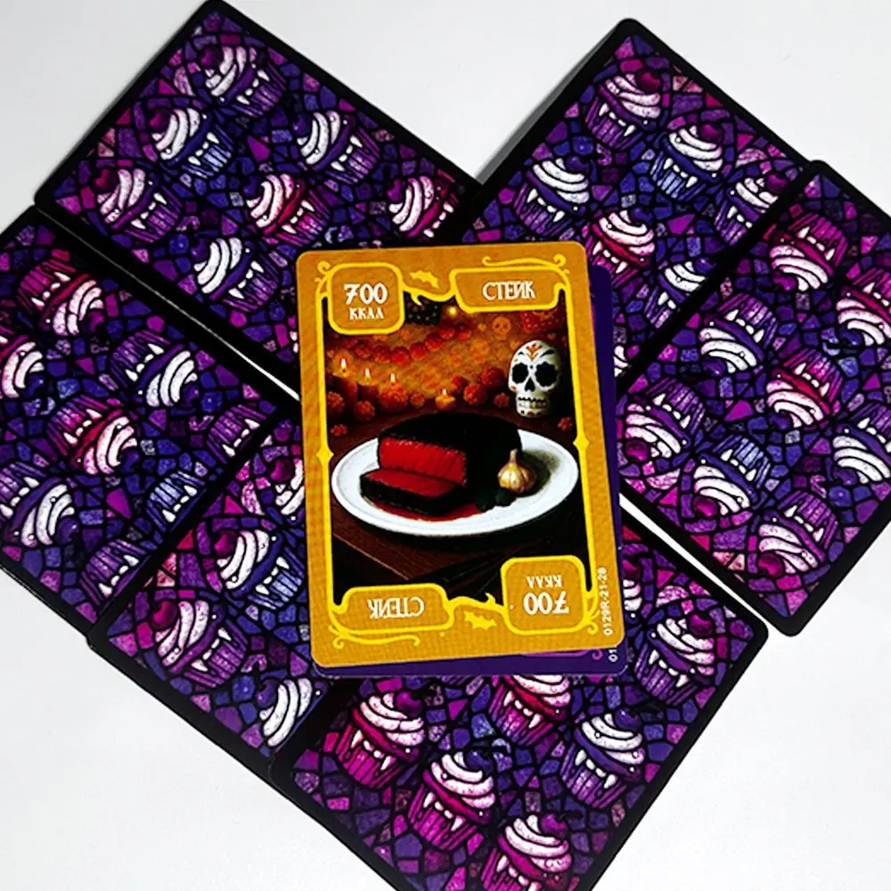 Vampire Themed Russian Card Game "Жракула" Portable Strategy Party Game Fun Icebreaker Card Game for Adults view 6