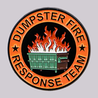 Cartoon Dumpster Fire Enamel Pin Humorous Brooch Pines Lapel Pins Badge on Backpack Clothing Accessories Fashion Jewelry Gifts