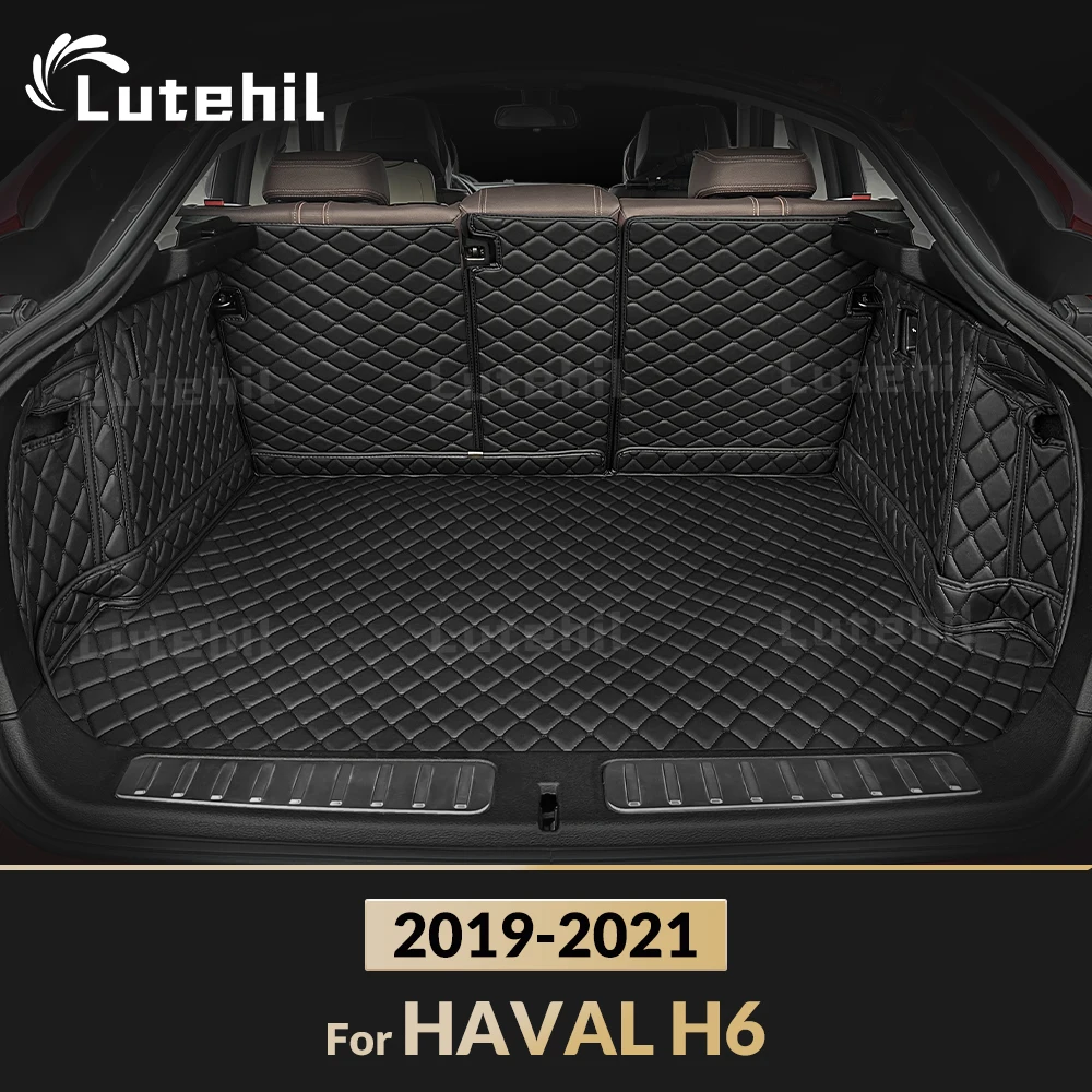 

Для HAVAL H6 2019 2020 2021, автомобильный коврик для багажника с полным покрытием Lutehil, чехол для багажника автомобиля, подкладка для багажника, аксессуары для интерьера