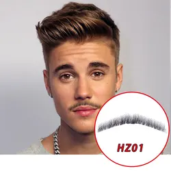 Wigundle Lace Beard Natural Fake Beard for Men Mustache Hand-made Cosplay Synthetic Lace Invisible Beards