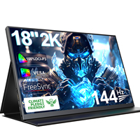 UPERFECT 18 Inch 144HZ 2K Portable Monitor IPS Display External Second Screen For Gaming Laptop PS3/PS4 Switch Mini PC Tablet