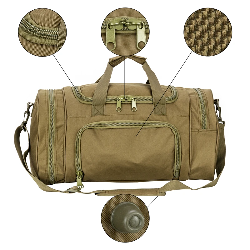 Sport Gym Fitness Bag for Men Military Tactical Duffle Bag Travel Work Out Bags Training Workout Bag With Shoe Compartment
