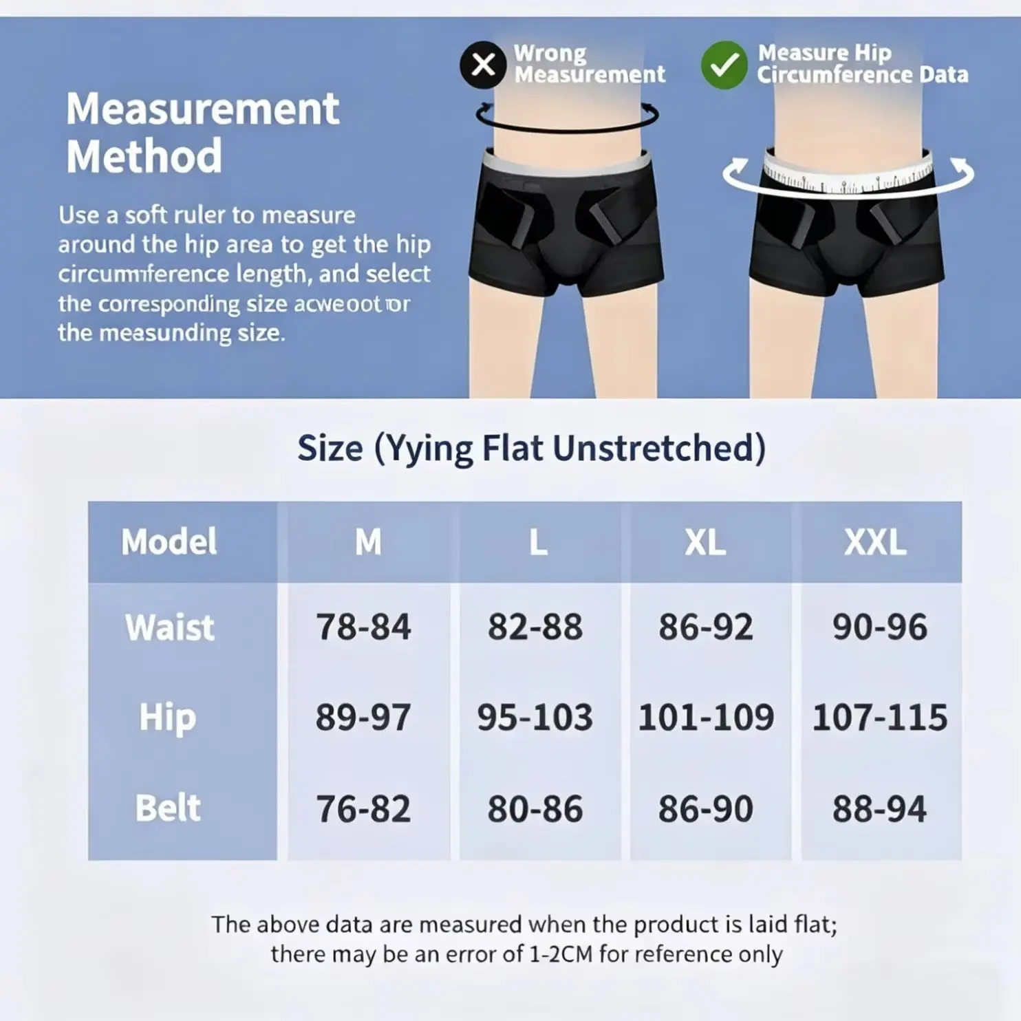 

Inguinal Hernia Fixation Belt, Adult Hernia Underwear Patch, Treatment Belt for Middle-aged and Elderly, Unisex