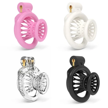 Junket Sissy ミニ男性貞操ロック CB ロック、欲望にロック男性貞操デバイス 4 ベースリング