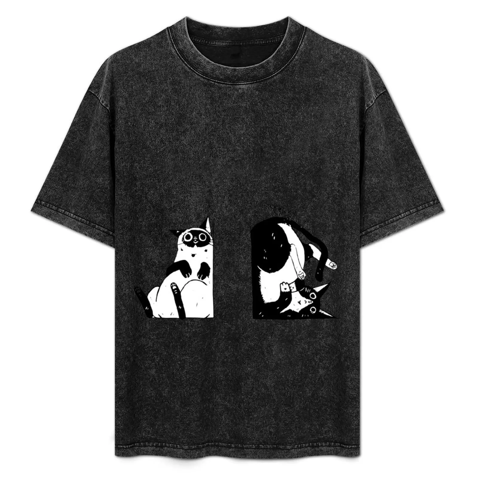 

Cats T-Shirt Work Duty Casual T-Shirt