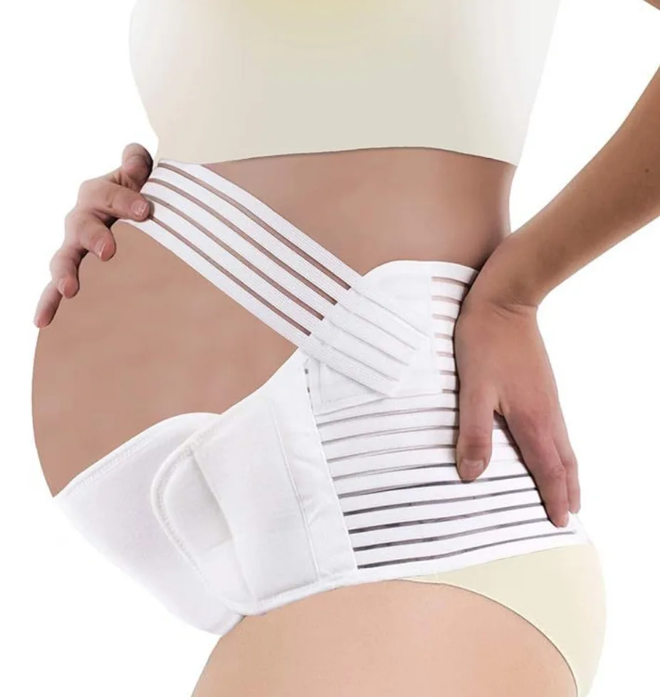 Schwangerschafts-Stützband für Frauen, Verstellbarer Bauch- und Rückengurt, Mutterschafts-Bauchband, Bauchschutz für Schwangere