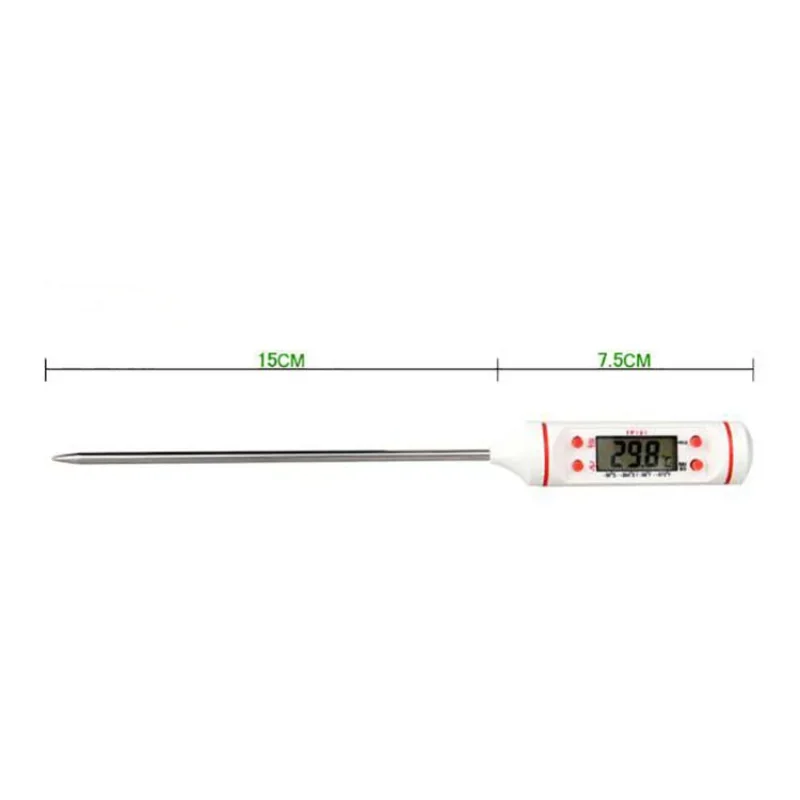 Termometer udara Outlet AC, alat ukur Digital LCD cairan Probe panjang, termometer 50 hingga 300 derajat akses mobil