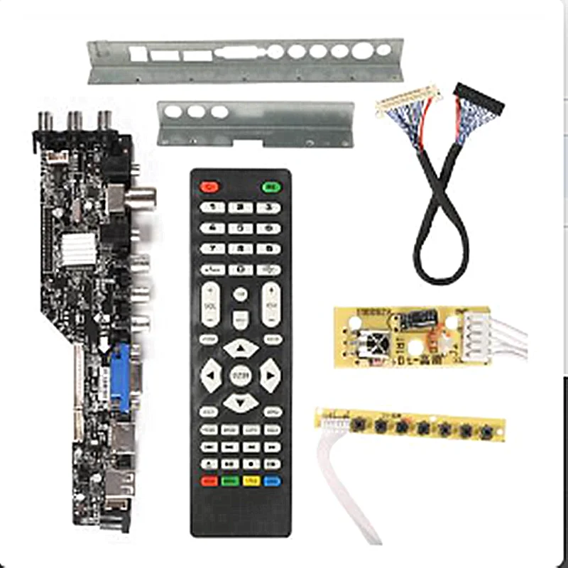 3663 Universal Controller Driver Board LCD TV New Digital Signal DVB-C DVB-T2 DVB-T 3463A Russian USB play 3663