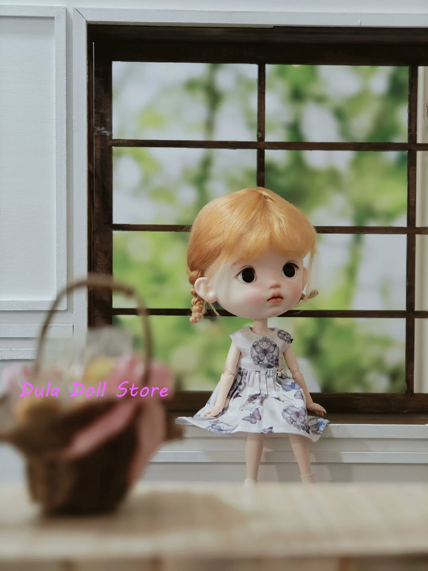 Roupas de boneca Dula vestido saia borboleta Blythe Qbaby ob24 ob22 Azone Licca ICY JerryB 1/6 Bjd Acessórios de boneca