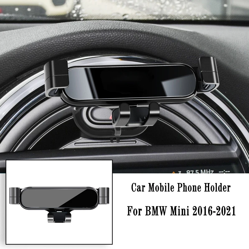 

Car Phone Holder For Mini Cooper Countryman F54 F55 F56 F60 Gravity Navigation Bracket Air Outlet Clip Bracket Rotatable Support