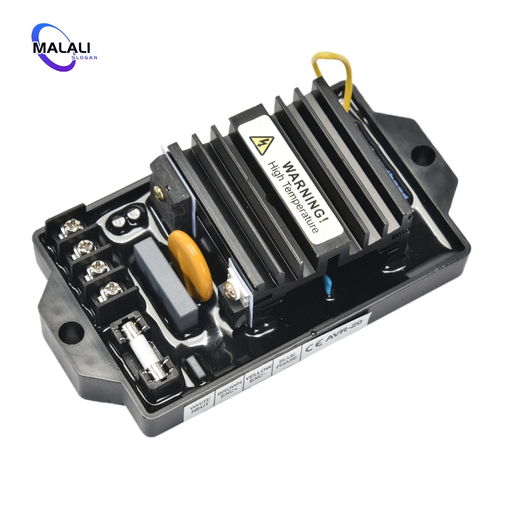 Imagem -05 - Regulador de Tensão Automático Estabilizador Brushless Generator Peças Diesel Genconjunto Avr20 Avr20 Avr 20 a