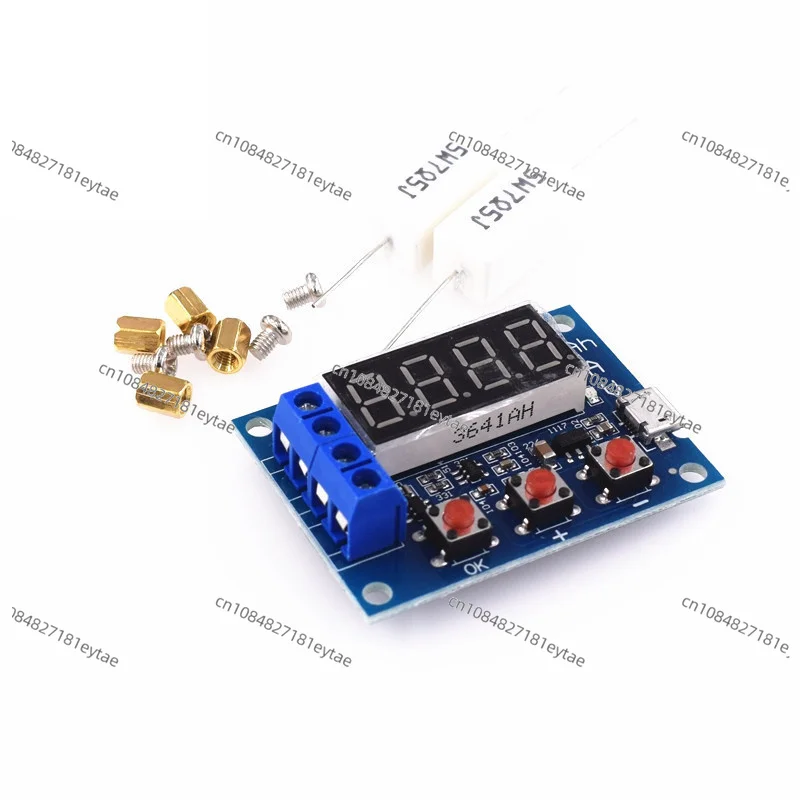 50Pcs Zb2l3 18650 Lithium Battery Power Supply Battery Tester Led Digital Display Resistance Lead-acid Capacity Discharge Meter