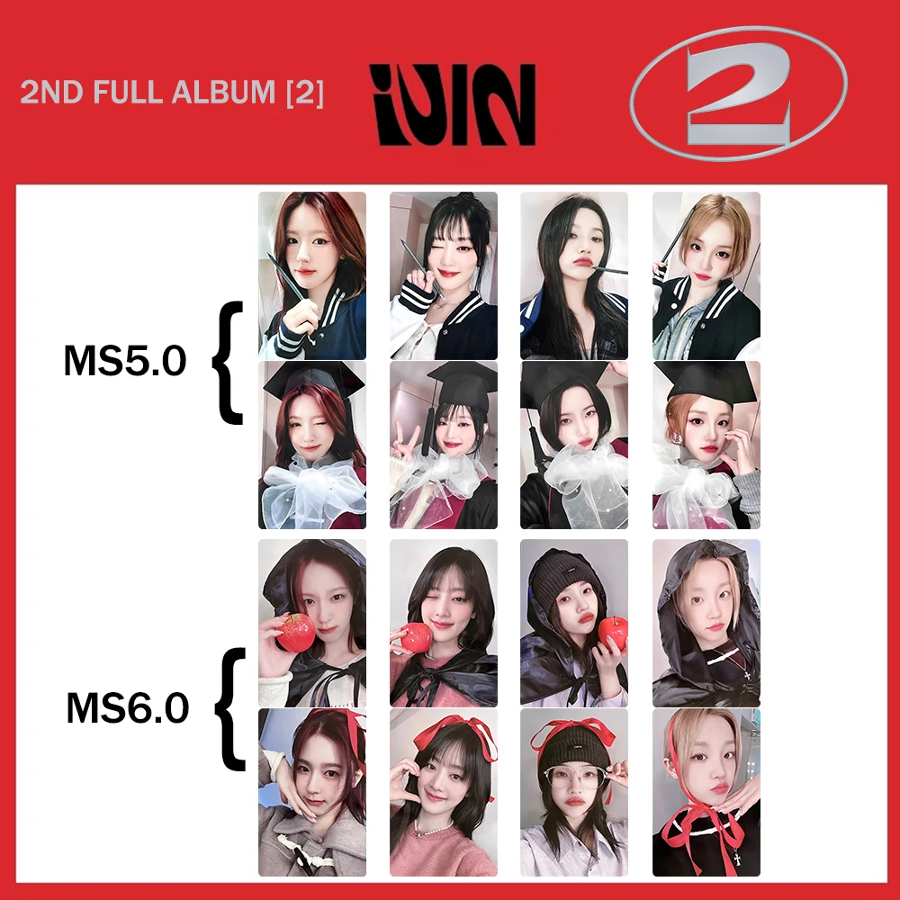 

gidle regular second series MS5,6 special card department dress Graduation Witch bow small card