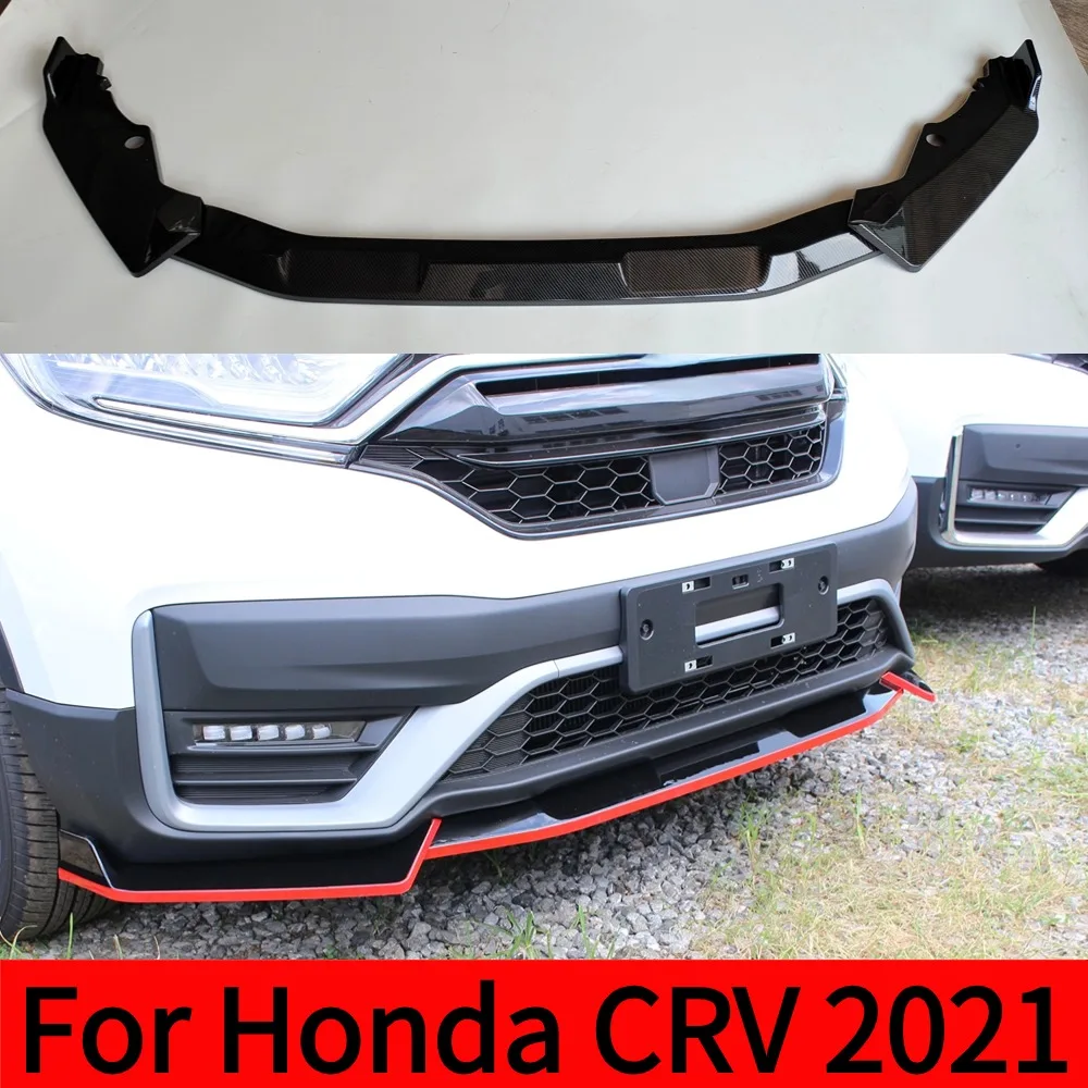 

Detachable Car Front Lip Chin Bumper Spoiler Splitters Body Kit Bumper Lip Deflector Lips Diffuser For Honda For CR-V CRV 2021