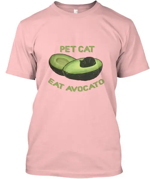 Pet Cat And Eat Avocato T-Shirt Made in the USA Size S to 5XLAnime Summer Y2KAnime Graphic T-shirts for Men Clothing Women Tees