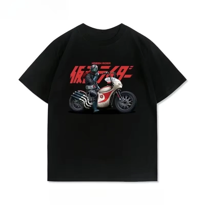 

Футболка с коротким рукавом Kamen Rider Animation Peripheral Joint, летняя, мужская, из чистого хлопка, повседневная, трендовая, для дома и отдыха