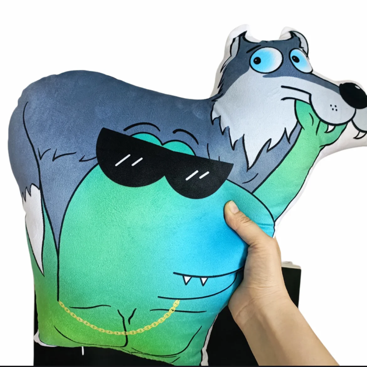 

40cm Interesting New Creative Dinosaur Wolf Plush Toys Sofa Cushion Room Decoration Ornaments Girls Kids Birthday Presents