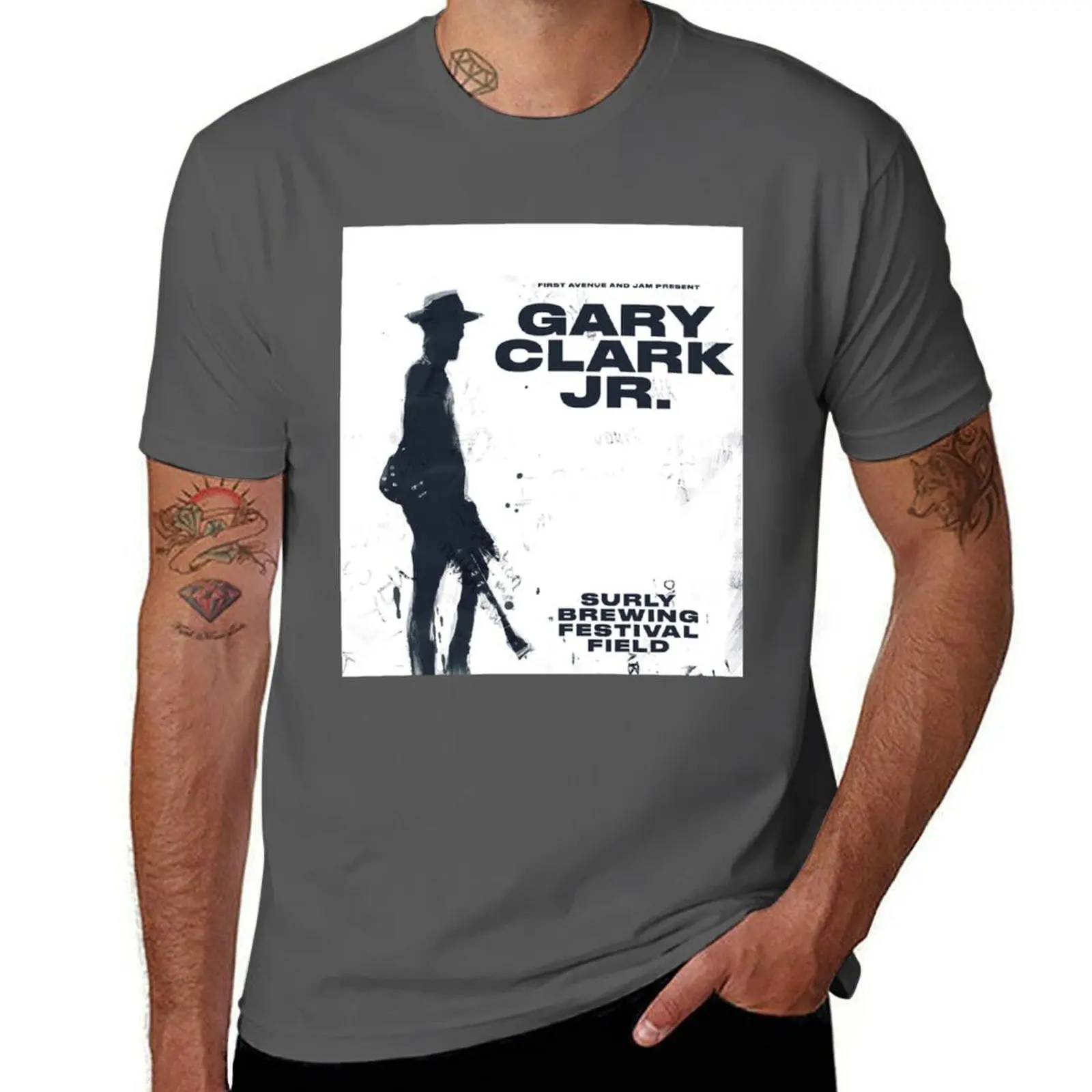 

gary clark jr T-Shirt All Match Print Short Sleeve Top