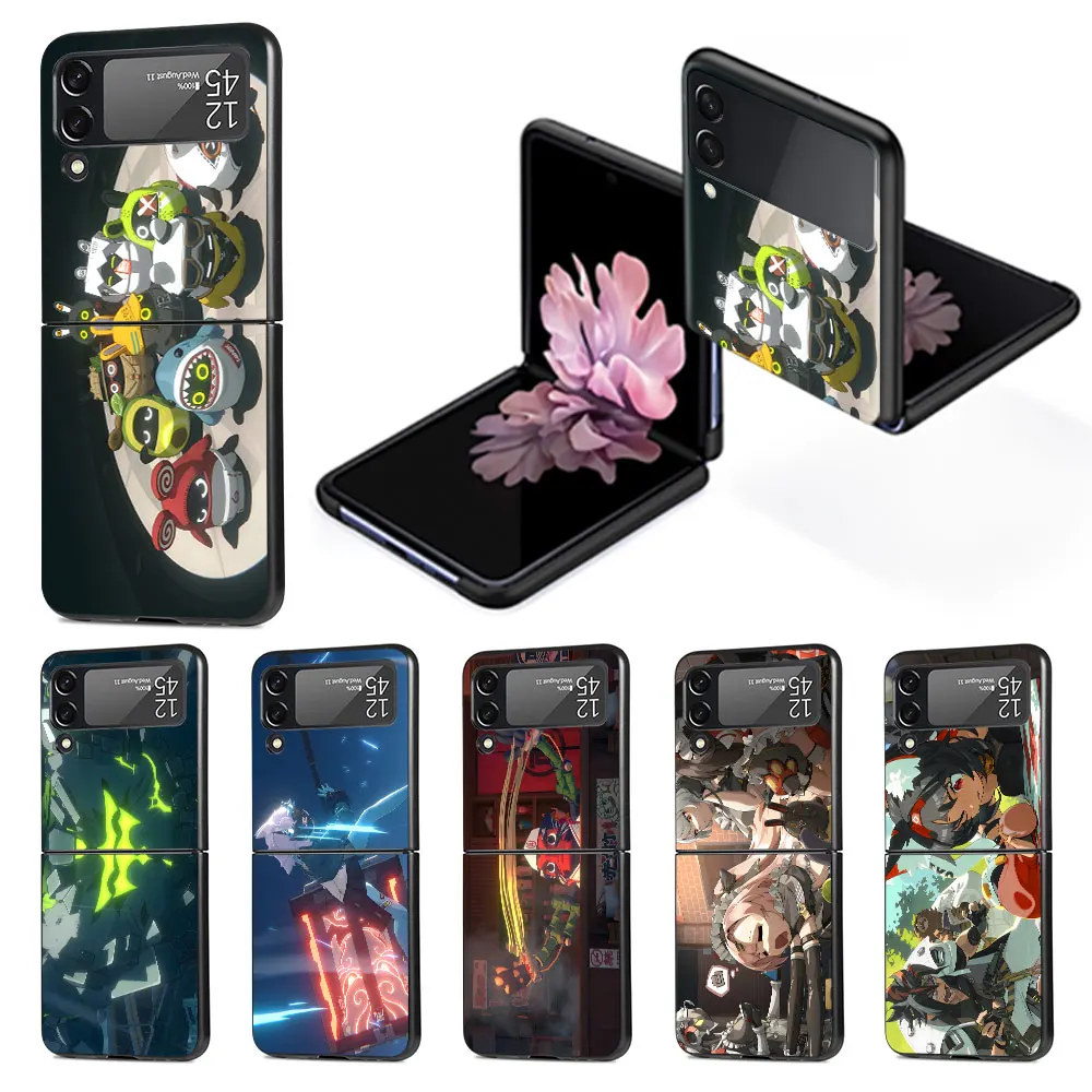 Zenless Zone Zero Mobile Games Case for Samsung Galaxy Z Flip 4 3 5G Black Hard PC Cover Flip4 Flip3 Phone Funda Zflip4 Zflip3