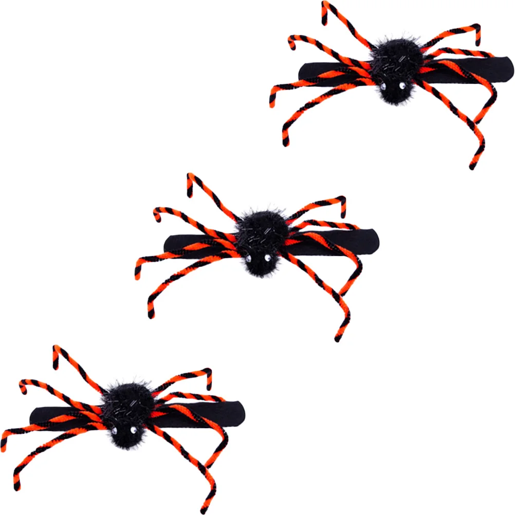 

3pcs Spider Slap Bracelets Three Dimensional Light Weight Safe Material Halloween Party Favors Carnivals Stage Gifts